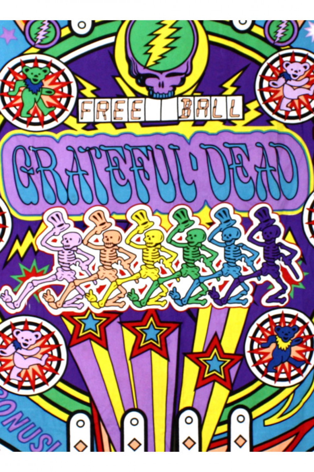 3D Grateful Dead Pinball Machine Tapestry - eDeadShop