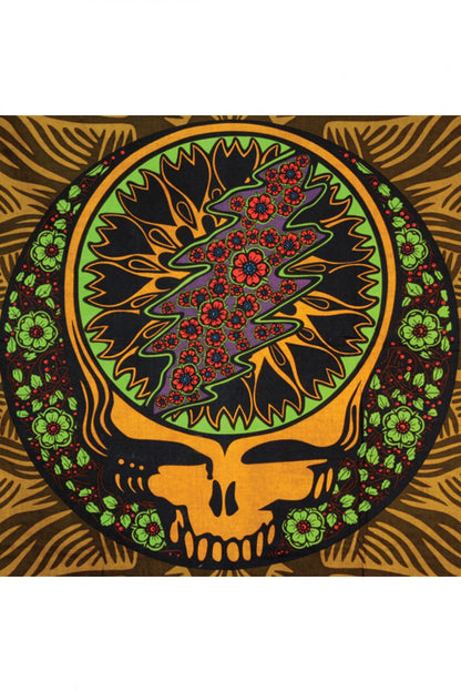 3D Grateful Dead Brown SYF & Roses Tapestry