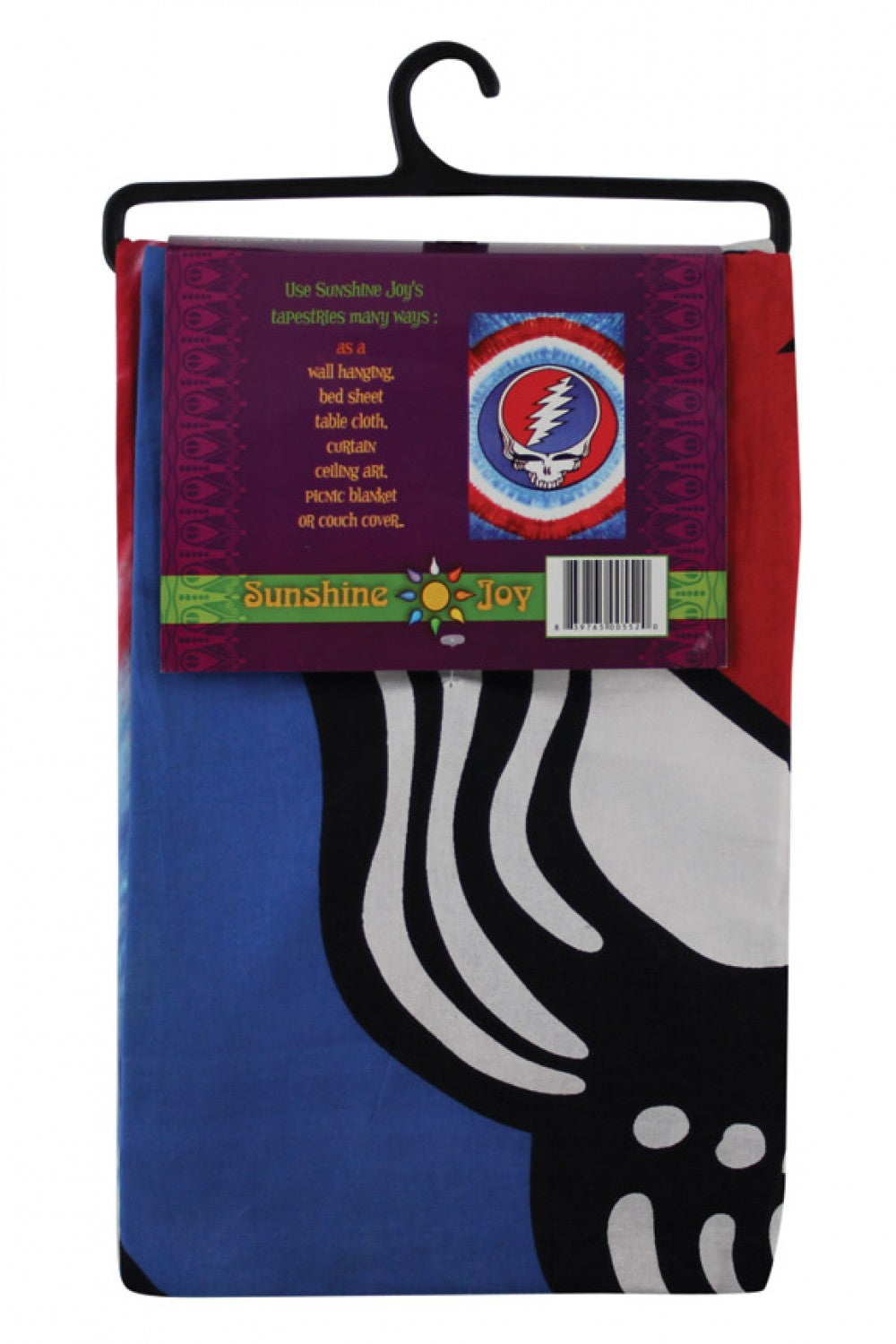 Grateful Dead Red White and Blue Steal Your Face Tapestry - eDeadShop