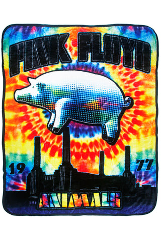 Pink Floyd Fleece Throw Blanket Animals