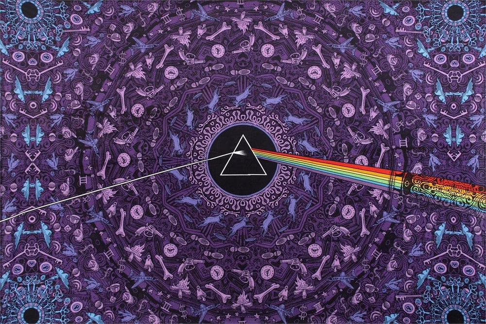 3-D Pink Floyd Dark Side Lyrics Purple Tapestry