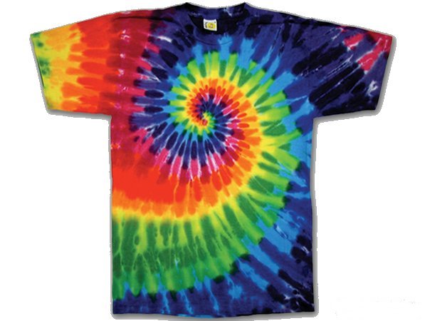 Rainbow Swirl Youth tie dye t-shirt
