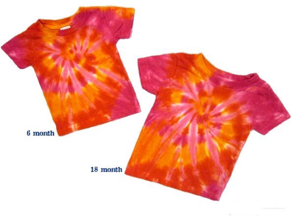 Dawn Swirl Infant tie dyed t-shirt - eDeadShop
