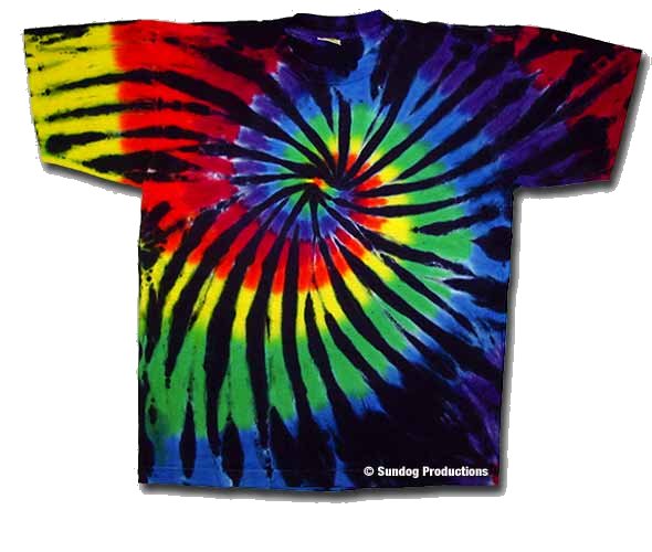 Stained Glass Youth tie dye t-shirt - eDeadShop