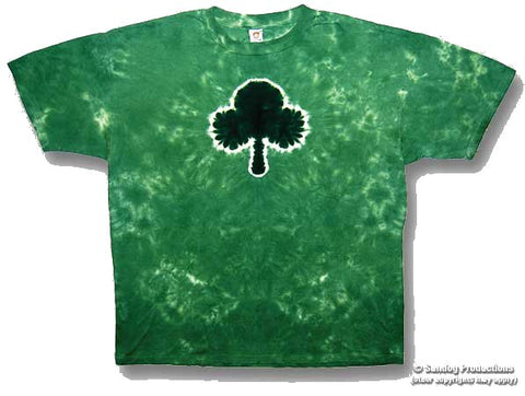 Green Shamrock Front Clover Leaf Tie Dye