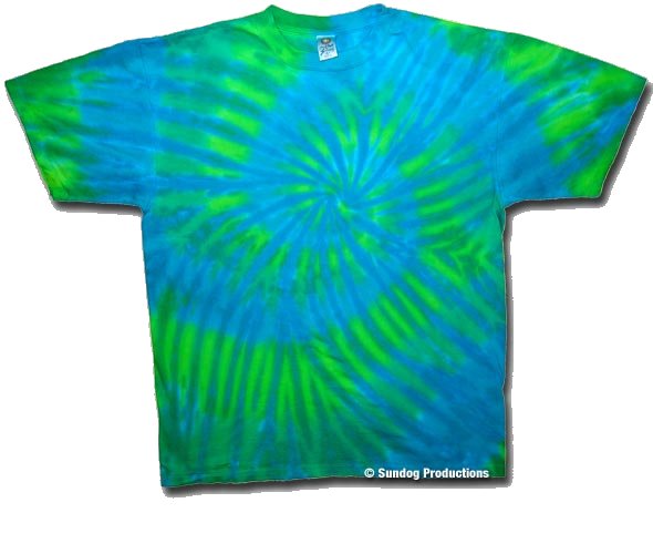 Surf tie dye t-shirt - eDeadShop