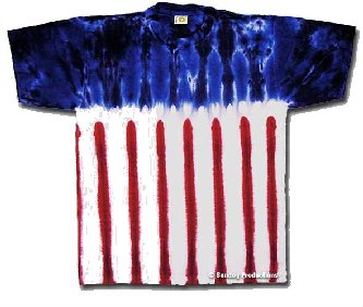 American Flag New Glory tie dye t-shirt - eDeadShop