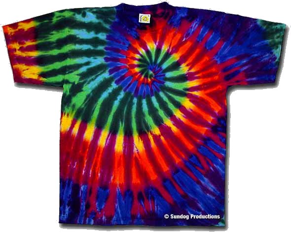 Extreme Rainbow tie dye t-shirt - eDeadShop