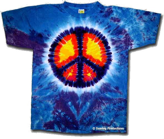 Peace Sign Tie Dye t-shirt - eDeadShop