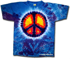 Rainbow Peace Sign Tie Dye t-shirt